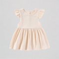 thumbnail image 1 of REDARER Girls Flutter Sleeve Tiered Dress Soft Textured Cotton Casual Summer Everyday Outfit,3-4 Years, 1 of 6