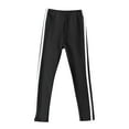 thumbnail image 1 of REDARER Girls' Full Length Leggings Soft Stretchy Pants with Side Stripes Comfortable Footless Tights,8-9 Years, 1 of 4