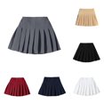 thumbnail image 1 of REDARER Girls Full Side Elastic High Waist Pleated Skirt Even Box Press Pleats Flared Mini Swing Hem Soft Wear Resistant Tennis Sport Versatile Casual Back to School Skirt,17-18 Years, 1 of 7