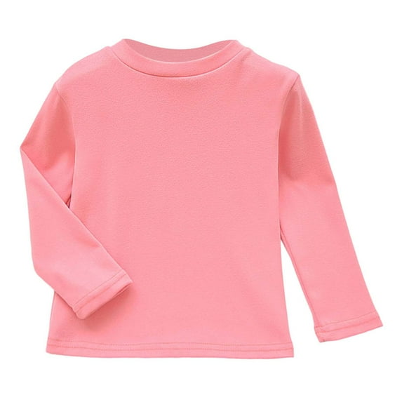 REDARER Girls Half Turtleneck Thermal Shirt, Soft Breathable Base Layer Top for Toddler Kids, Lightweight Long Sleeve Tee for Fall Winter,2-3 Years