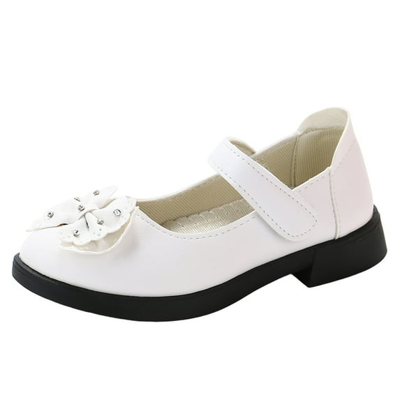 REDARER Girls High Heel Flower Sandals Princess Shoes Performance Sandals Girls Shoes,Size 7-8 Years