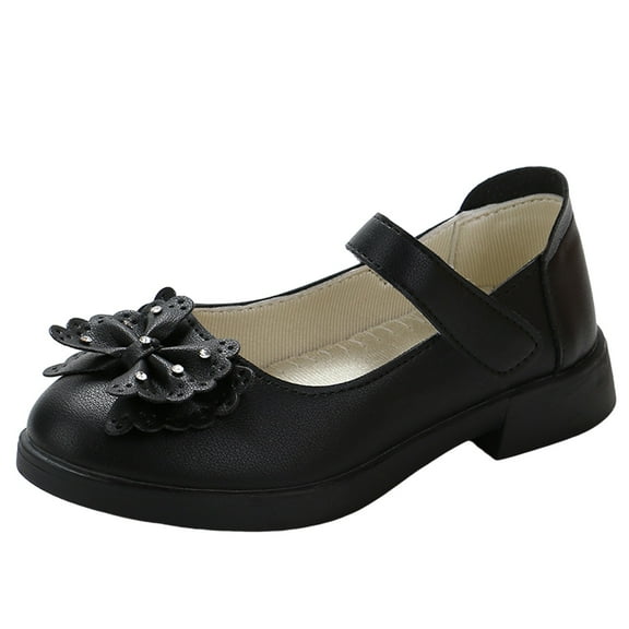 REDARER Girls High Heel Flower Sandals Princess Shoes Performance Sandals Girls Shoes,Size 9.5-10 Years