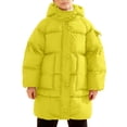 thumbnail image 1 of REDARER Winter Girls Hooded Long Down Coat Thickened Warm Padded Jacket Outerwear for Cold Weather and Comfort,Size:6-7 Years, 1 of 5