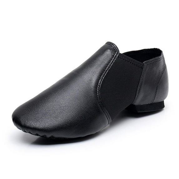 REDARER Girls Leather Jazz Shoes - Soft Sole Dance Shoes for Practice & Performance, Breathable Comfortable Ballet Slippers,Size:9.5-10 Years