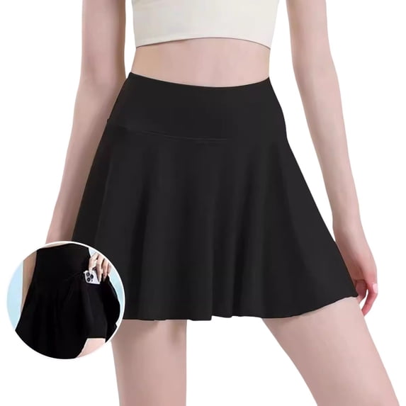 REDARER Girls Lightweight Flared Sport Skort, High Waist Tennis Skirt with Pockets for Outdoor Sports & Daily Wear,3-4 Years