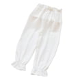 thumbnail image 1 of REDARER Girls Lightweight Harem Pants, Elastic Waist Ruffle Summer Casual & Beach Outfit,4-5 Years, 1 of 4