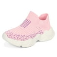 thumbnail image 1 of REDARER Girls' Lightweight Running Shoes, Breathable Mesh & Flexible Sole - Comfortable for School & Sports,Color:Pink,Size:7-8 Years, 1 of 5