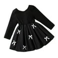 thumbnail image 1 of REDARER Girls Long Sleeve Party Dress, Bow Backless Formal Gown for Kids, Autumn Occasion Wear,Size:5-6 Years, 1 of 9