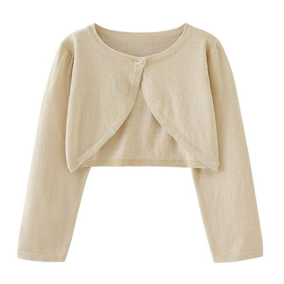 REDARER Girls Metallic Yarn Button Knit Cardigan Coat Dressy Open Front Jacket Thin Lightweight Layer,Kids Clothing,Size:9-10 Years