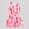 thumbnail image 1 of REDARER Girls One Piece Swimsuit: Cut Out Design, Strawberry Floral Print, Summer Casual Beach Sport Bathing Swimwear,5-6 Years, 1 of 9
