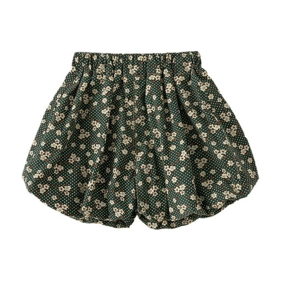 REDARER Girls Polka Dot Bubble Shorts, Elastic Waist Soft Breathable Summer Casual & Outdoor Playwear,12-18 Months