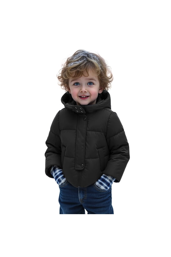 Girls Puffer Coat, Winter Warm Thickened Down Alternative Jacket for Kids, Imitation Feather Outerwear,Size:13-14 Years