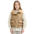thumbnail image 1 of REDARER Girls Quilted Puffer Vest, Warm Padded Sleeveless Jacket for Kids and Teens, Versatile Layering Piece,Size:11-12 Years, 1 of 4