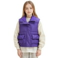 thumbnail image 1 of REDARER Girls Quilted Puffer Vest, Warm Padded Sleeveless Jacket for Kids and Teens, Versatile Layering Piece,Size:15-16 Years, 1 of 4