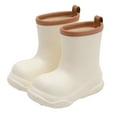 thumbnail image 1 of REDARER Girls Rain Boots - Cute Cartoon EVA for School & Outdoor, Durable Comfortable Kids Shoes - Rain Boots Kids,Color:White Size:3-4 Years, 1 of 6