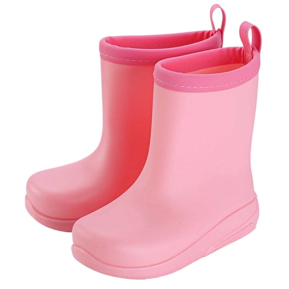 REDARER Girls Rain Boots Non Comfortable Toddler Kids Booties for Outdoor Play and Daily Wear,5.5-6 Years