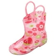 thumbnail image 1 of REDARER Girls Rain Boots with Handles, Waterproof Floral Design Shoes for Kids - Durable Non- Outdoor Footwear,Size:5.5-6 Years, 1 of 9