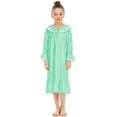 thumbnail image 1 of REDARER Girls Ruffle Nightgown - Long Sleeve Crew Neck Pajama Set, Soft Sleepwear for Kids (2025 Summer),Size for 4-5 Years, 1 of 6