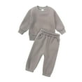 thumbnail image 1 of REDARER Girls Set - Soft Jogger Pants & Top, Cozy Fall Winter Tracksuit for Active Play,Size:12-24 Months, 1 of 9