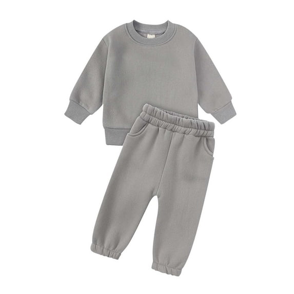 REDARER Girls Set - Soft Jogger Pants & Top, Cozy Fall Winter Tracksuit for Active Play,Size:12-24 Months