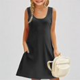thumbnail image 1 of REDARER Girls Sleeveless A-Line Dress with Pockets Casual Spring Summer Everyday Wear Comfortable Stretchy Kids Dress,9-10 Years, 1 of 8