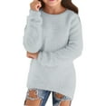 thumbnail image 1 of REDARER Girls Sweater Soft Loose Comfortable Long Sleeve Pullover Cozy Warm Thick Knit Top Cute Fall Clothing For Kids,Size:13-14 Years, 1 of 5