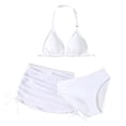 thumbnail image 1 of REDARER Girls Swimwear 3 Piece Set for Pool Beach Summer Outfits Bikini Swimsuit with Swim Cap,Girls Swimsuit,7-8 Years, 1 of 6