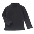 thumbnail image 1 of REDARER Girls Thermal Long Sleeve Shirt Double Layered Fleece Lined Half Turtleneck Top for Toddler Kids Winter Warm Base Layer Tee,Kids Clothing,Size:8-9 Years, 1 of 3