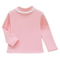 thumbnail image 1 of REDARER Girls Thermal Long Sleeve Shirt Winter Warm Half Turtleneck Base Layer Top Soft Lined Comfortable Kids Tee,Kids Clothing,Size:4-5 Years, 1 of 3