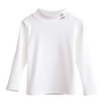 thumbnail image 1 of REDARER Girls Thermal Shirts Winter Warm Kids Long Sleeve Tops Soft Fleece Lined Half Turtle Neck Tee for Toddler Girls Comfortable Casual Outfit,Kids Clothing,Size:6-7 Years, 1 of 3