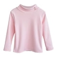 thumbnail image 1 of REDARER Girls Thermal Shirts Winter Warm Kids Long Sleeve Tops Soft Lined Half Turtle Neck Tee for Toddler Girls Comfortable Casual Outfit,Kids Clothing,Size:6-7 Years, 1 of 3