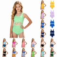 thumbnail image 1 of REDARER Girls Tie Front Cutout One Piece Swimsuit, Elegant Hollow Bathing Suit,9-10 Years, 1 of 4