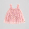 thumbnail image 1 of REDARER Girls Tulle Dress with Gold Polka Dots & Ruffled Straps Princess Party Holiday Outfit,18-24 Months, 1 of 3