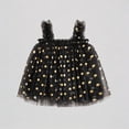 thumbnail image 1 of REDARER Girls Tulle Dress with Gold Polka Dots & Ruffled Straps Princess Party Holiday Outfit,3-4 Years, 1 of 3