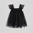 thumbnail image 1 of REDARER Girls Tulle Dress with Ruffled Flutter Sleeves Princess Party Outfit,12-18 Months, 1 of 3