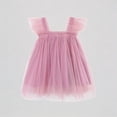 thumbnail image 1 of REDARER Girls Tulle Dress with Ruffled Flutter Sleeves Princess Party Outfit,5-6 Years, 1 of 3