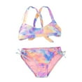 thumbnail image 1 of REDARER Girls Two Piece Swimsuits Bathing Suit Cute Swimwear Striped Ruffle Floral ,Girls Swimsuit,9-10 Years, 1 of 6