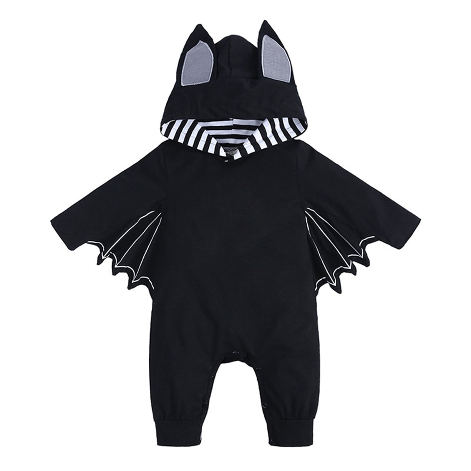 REDARER Halloween Baby Clothes - My First Halloween Outfit Baby Boy Girl Role Play Clothes Bat Clothes Hoodie Romper Playsuit Jumpsuits, Halloween Decorations,Color:4-Black Size:0-3 Months
