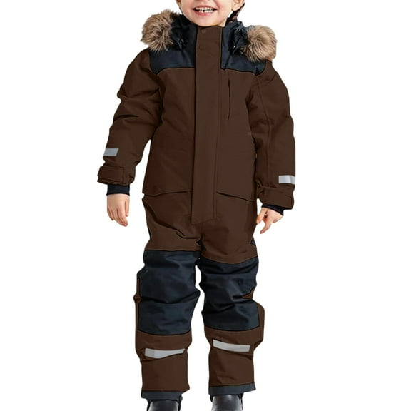 REDARER Heavy Duty Insulated Snowsuit for Big Kids All Weather Windproof Ski Outfit with for Extreme Cold Weather and Outdoor Winter,Size:10-11 Years