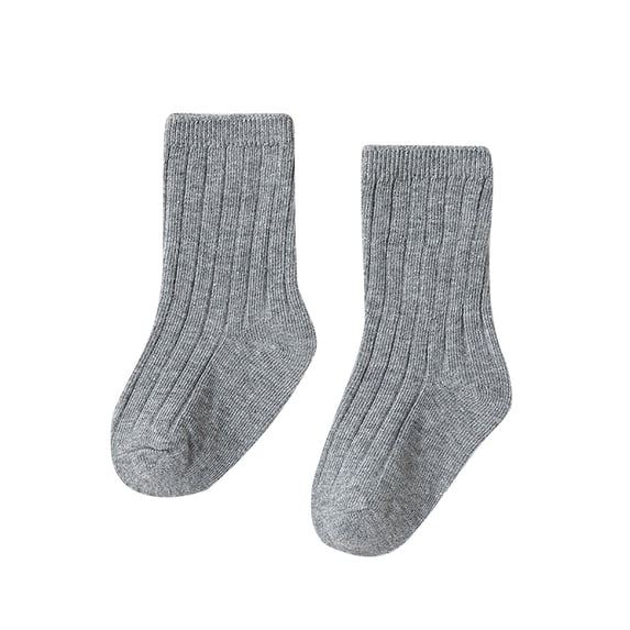 REDARER Boys & Girls' Ribbed Mid-Calf Socks Soft Cotton Blend Baby Socks for Daily Wear,0-6 Months