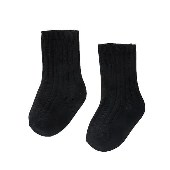 REDARER Boys & Girls' Ribbed Mid-Calf Socks Soft Cotton Blend Baby Socks for Daily Wear,1-3 Years