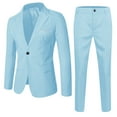 thumbnail image 1 of REDARER Kids 2-Piece Formal Suit Set Solid Black Blazer & Pants Lightweight Outfit for Spring,16-17 Years, 1 of 2