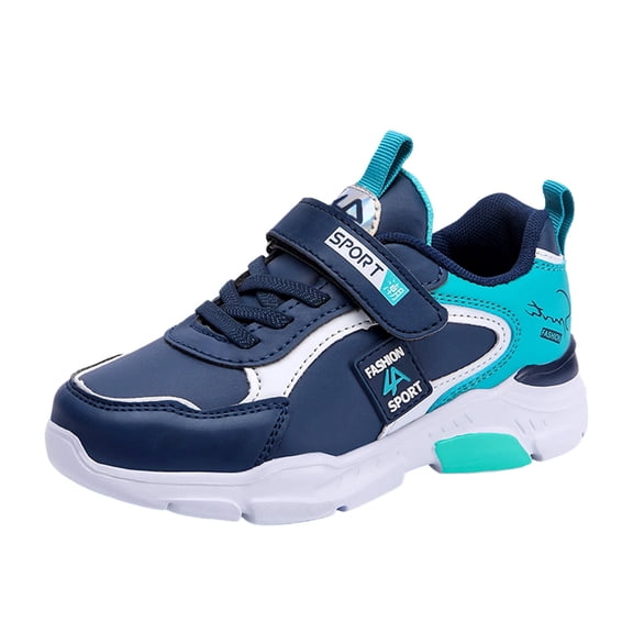 REDARER Kids Athletic Sneakers, Lightweight Breathable Leather Tennis Shoes for Boys & Girls - Non- Running Walking Shoes,Size:5