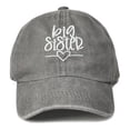thumbnail image 1 of REDARER Kids "BIG SISTER" Embroidered Baseball Cap, Washed Cotton Adjustable Hop Hat,One Size, 1 of 3