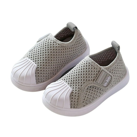 REDARER Kids' Breathable Board Shoes - Lightweight Mesh Sneakers for Boys & Girls, Comfortable Soft Sole Casual Shoes,Color:Grey,Size:28