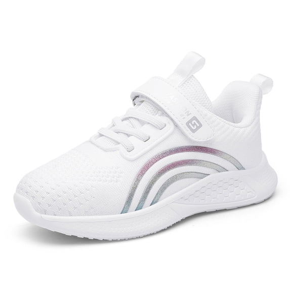 REDARER Kids' Breathable Mesh Sneakers - Color Block Running Shoes for Boys & Girls, Comfortable Lace-Up Athletic Shoes for School & Play,Size:2
