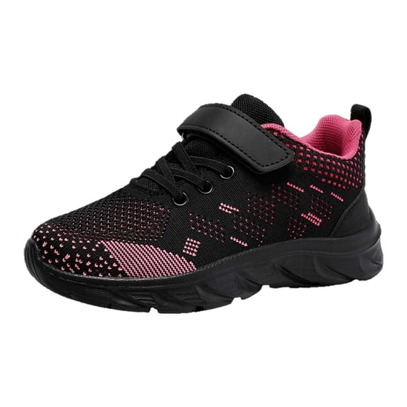 REDARER Kids' Breathable Mesh Sneakers - Lightweight & Non- for Casual Sports & Play,Color:Hot Pink,Size:6