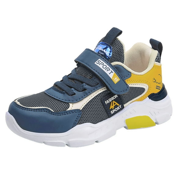 REDARER Kids' Breathable Tennis Shoes - Lightweight Mesh Sneakers for Running & Walking, Non- Casual Shoes,Color:Yellow,Size:11-11.5 Years