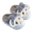 thumbnail image 1 of REDARER Kids Bunny Slippers, Cozy Lined Indoor Shoes with Soft Sole, Warm House Footwear for Toddlers and Children,Size:2-2.5 Years, 1 of 5