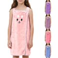 thumbnail image 1 of REDARER Kids Cartoon Bunny Wrap Bath Towel Robe Coral Absorbent Snap Design Shower Swim Cover Up for Toddler Boys Girls,1-7 Years, 1 of 9